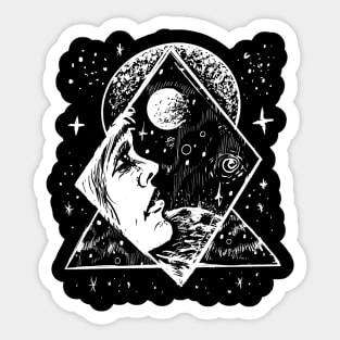 Space Witch Goth, Mind's Eye, Pagan, Occult Sticker